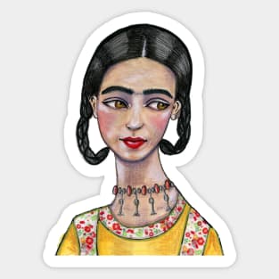 Aztec Princess Sticker